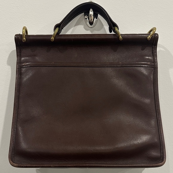 Vintage Coach Willis 9927 Mahogany Leather Handbag - Picture 3 of 5